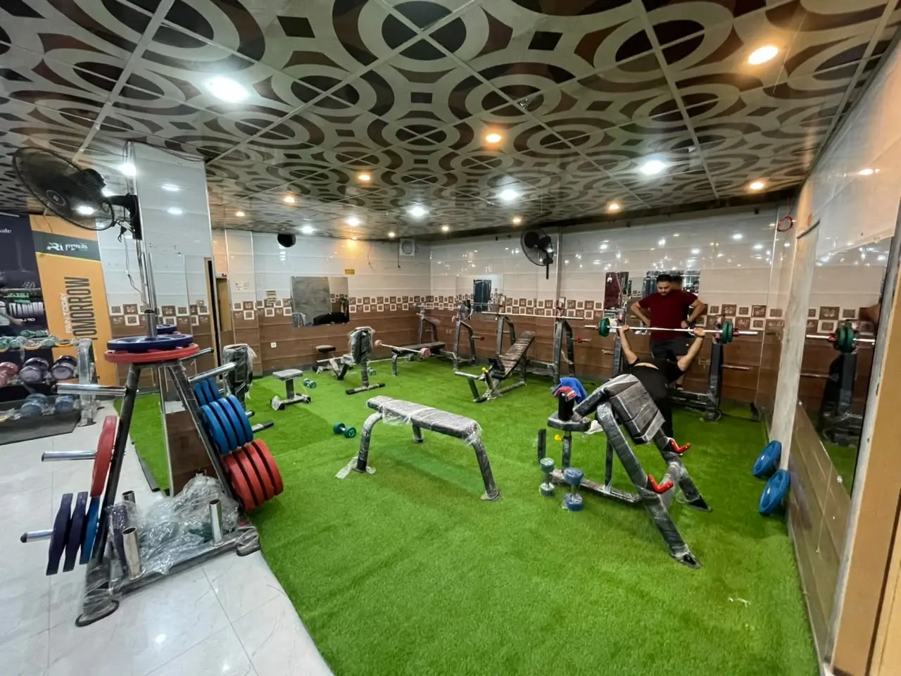 Free Weights & Turf Area